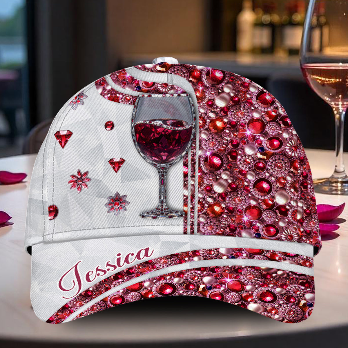 Just A Girl Who Loves Wine - Personalized Wine Classic Cap