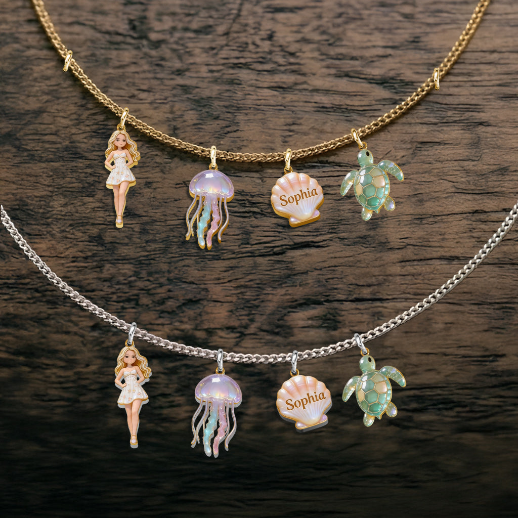 Custom Any Photo - Personalized Sea Lover Metal Necklaces With Pendants