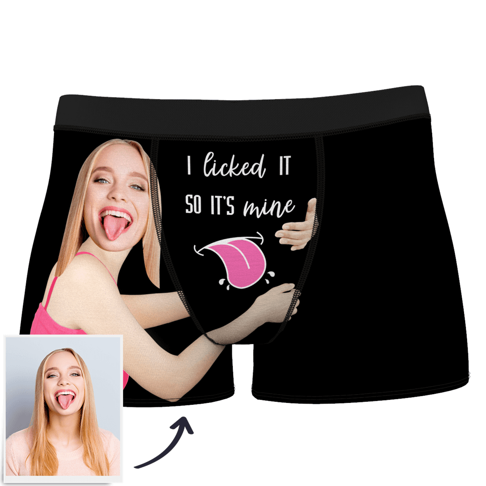 Custom Wife Or Girlfriend Face Boxers - Personalized Couple Men's boxer briefs