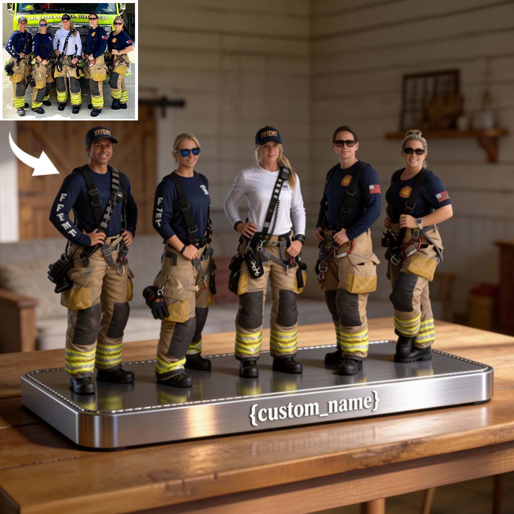 Firefighter Gift - Personalized Firefighter Custom Shaped Acrylic Plaque