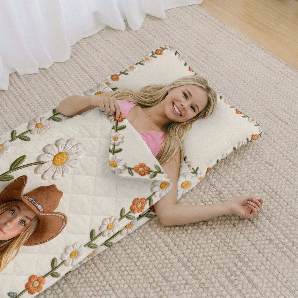 Any Flower, Custom From Photo - Personalized Daughter Nap Mat