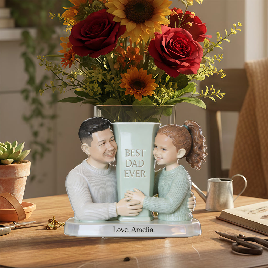 Father's Day Plan Pot - Gifts For Dad, Grandpa - Personalized Father Acrylic Pot