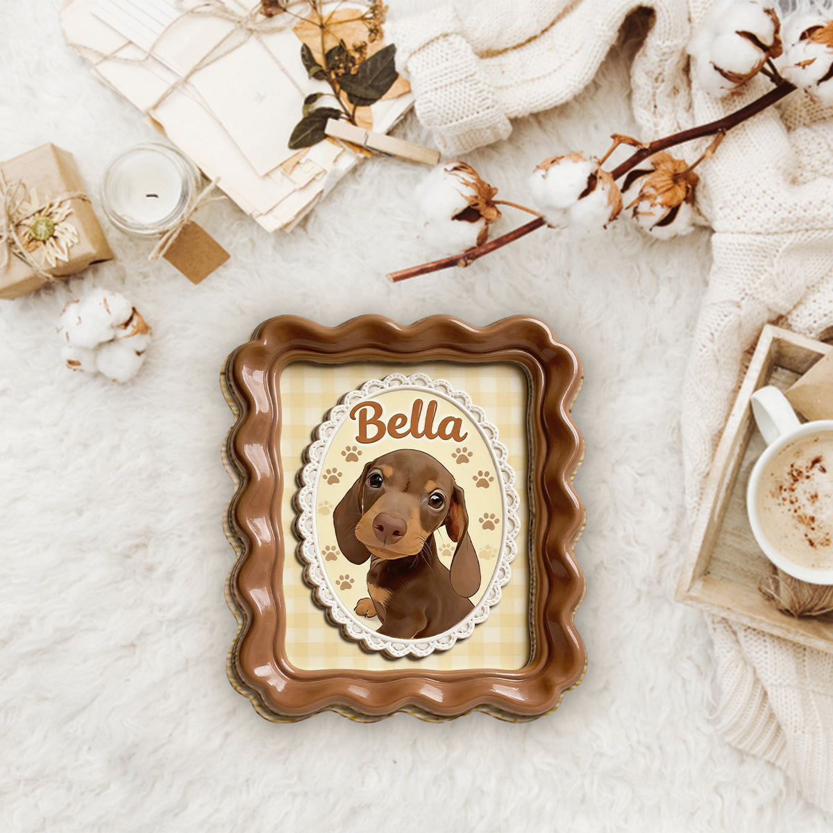 Custom Pet Potrait - Personalized Dog 2 Layered Wood Sign / Wood Plaque
