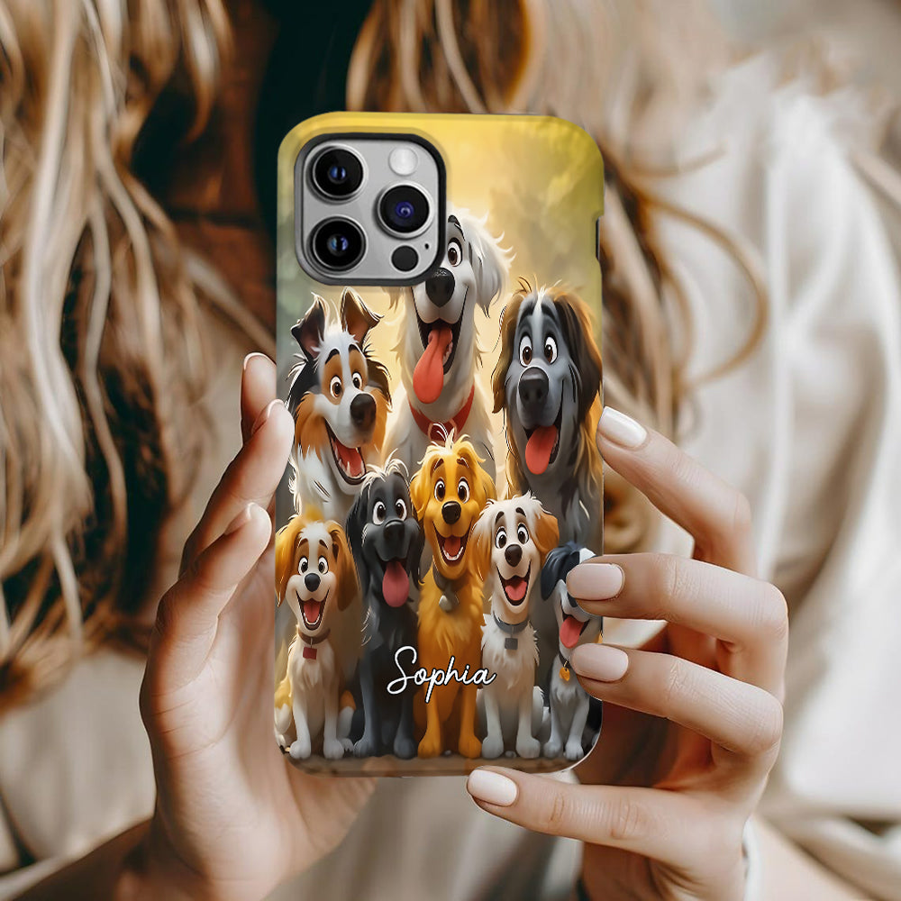 Just A Girl Who Loves Dogs - Personalized Dog Full Print Phone Case