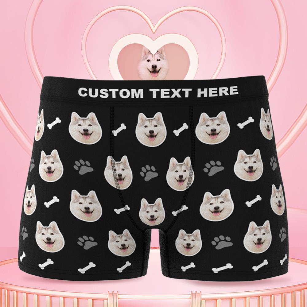 Custom Dog Face Boxers - Personalized Dog Men's boxer briefs