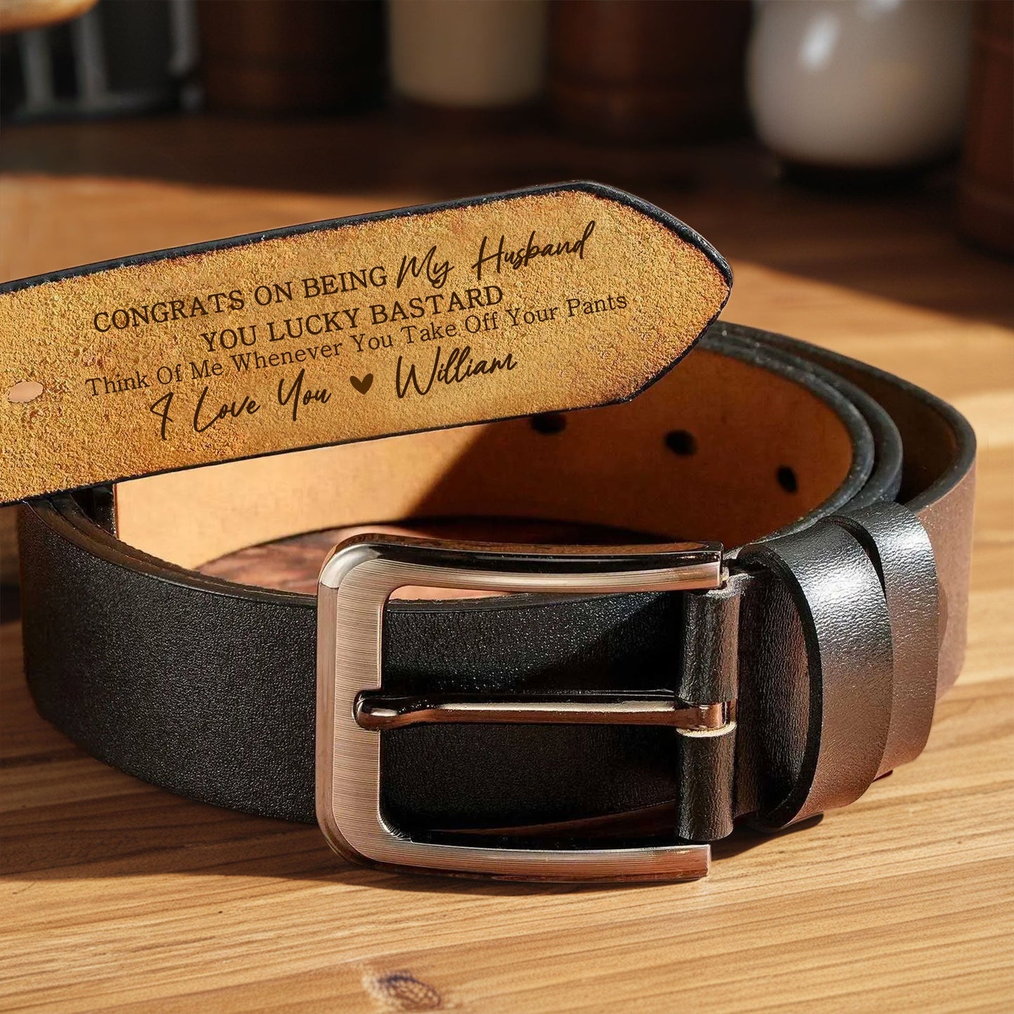 ''Congrats on Being My Husband''——Romantic Anniversary Gift for Husband with Personalized Message