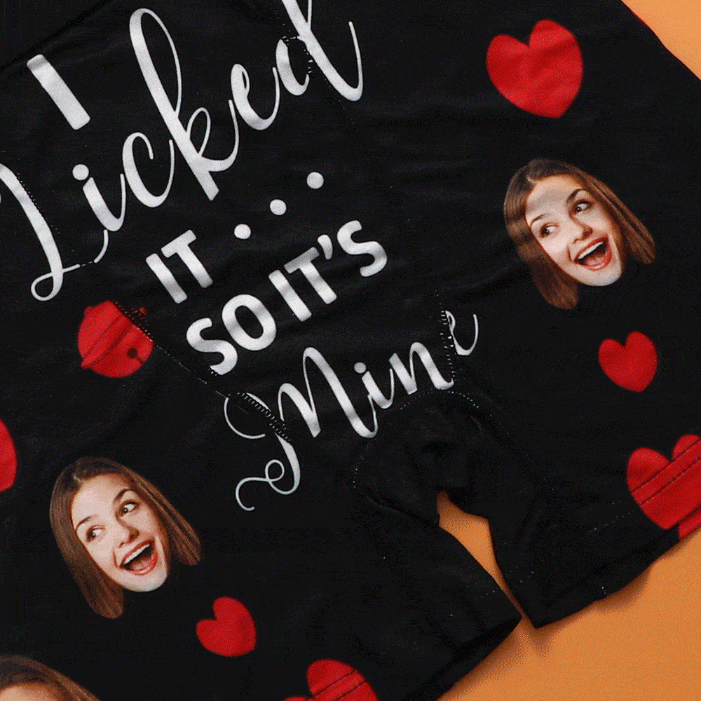 It's Mine Custom Wife Or Girlfriend Face Boxers AR View - Personalized Couple Men's boxer briefs