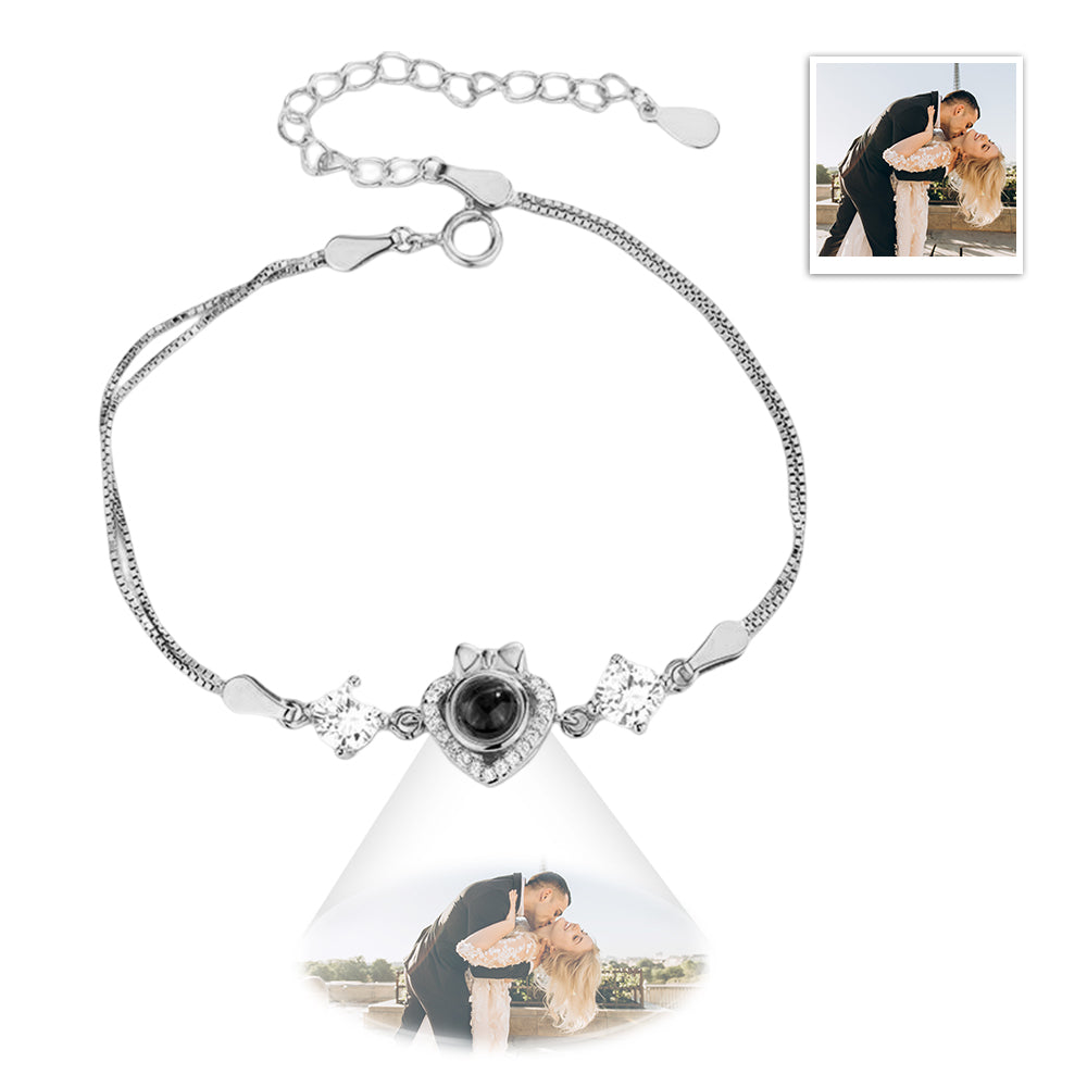 Personalized Bow Heart Charm