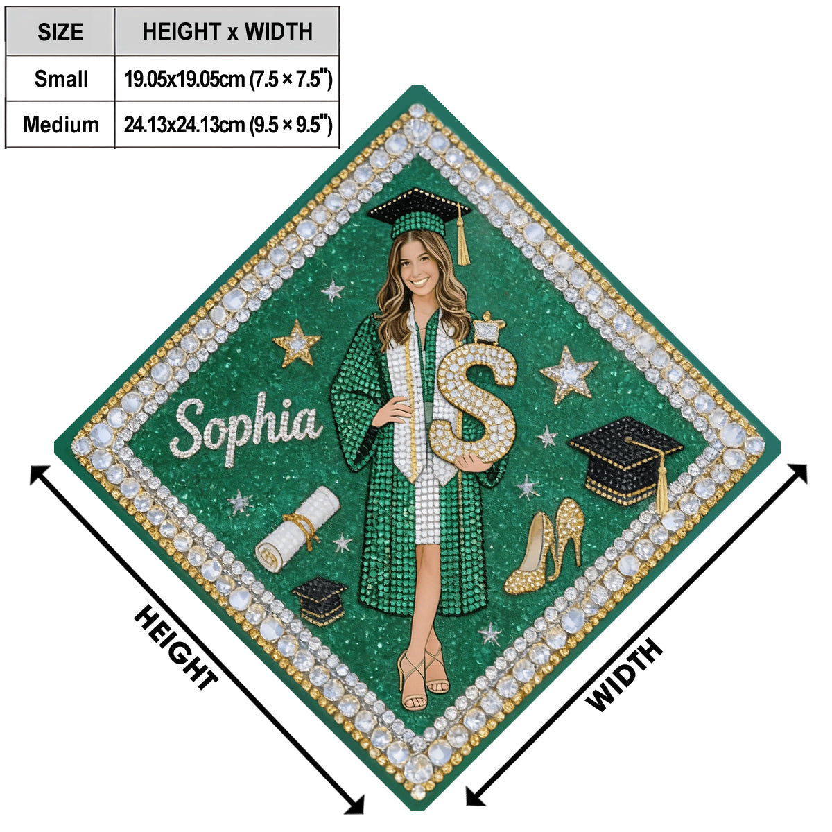 Custom Any Photo - Personalized Graduation Cap Topper