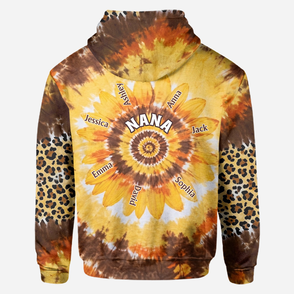 Grandms's Little Sunflower - Personalized Grandma All Over Shirt