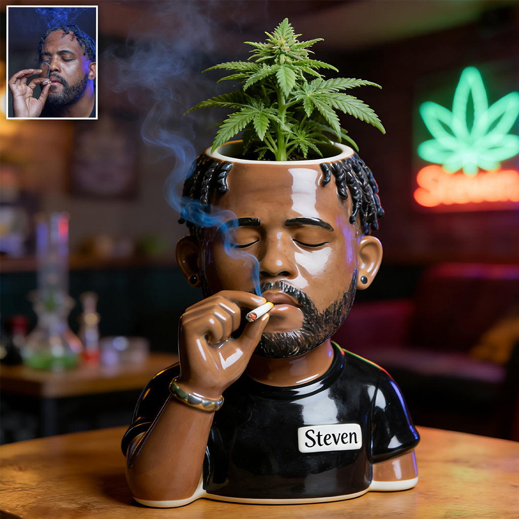 Green Paradise - Personalized Weed Acrylic Pot