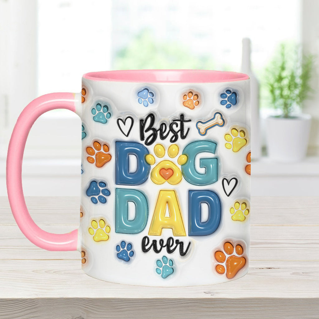 Dog Dad - Personalized Dog Accent Mug