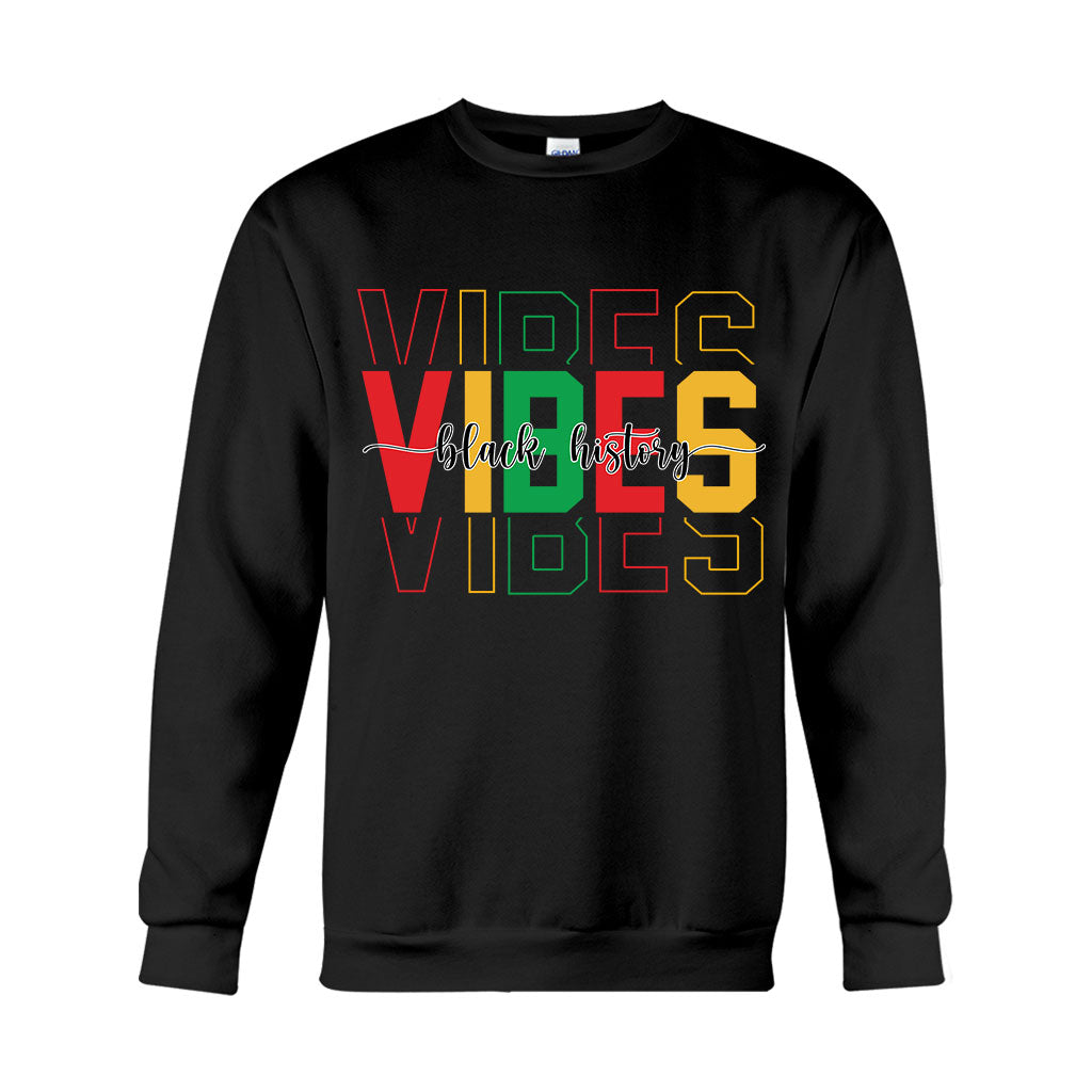 Black History Vibes - Personalized African American T-shirt And Hoodie