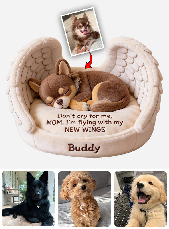 Don't Cry For Me - Personalized Dog Faux Fur Shaped Pillow