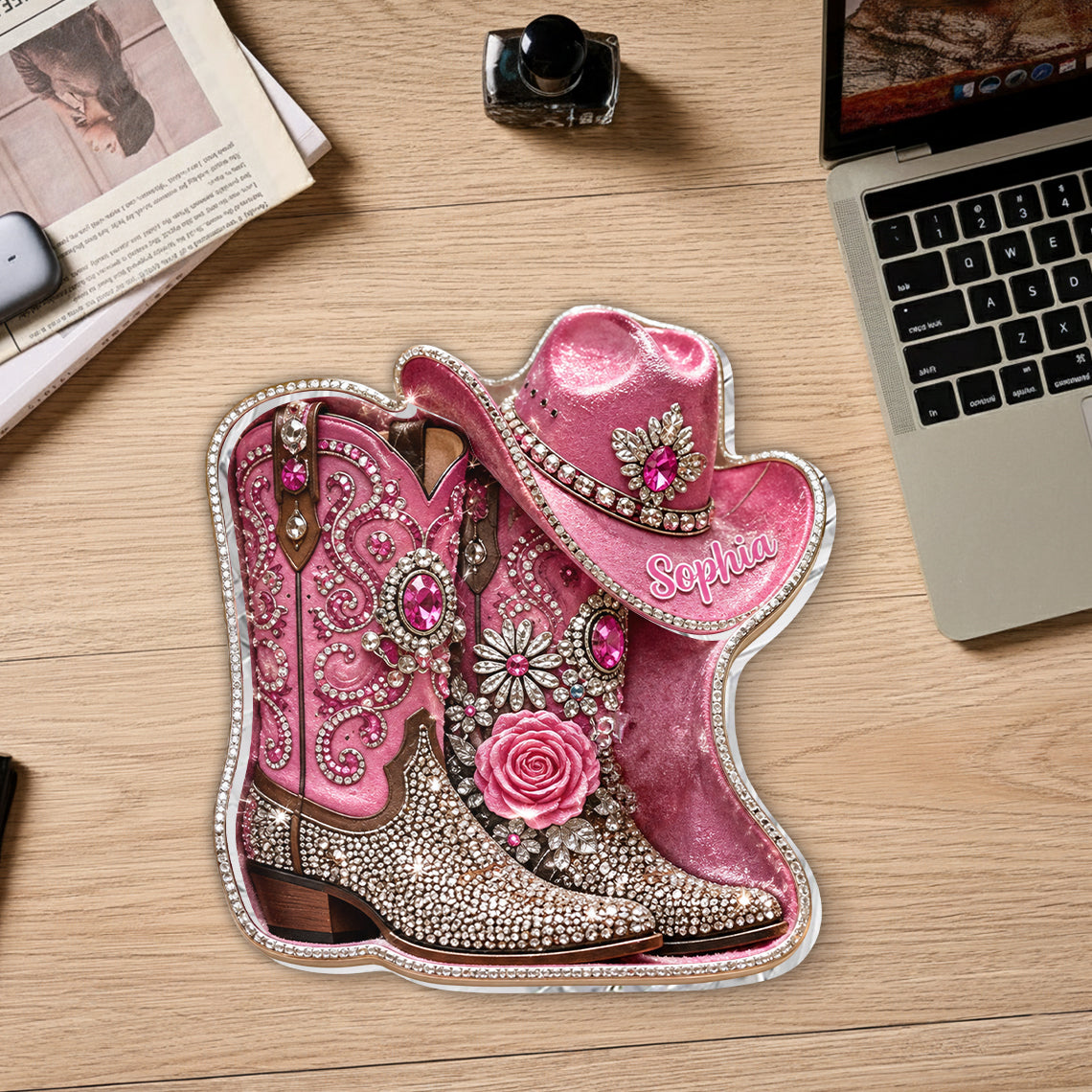 Cowgirl Spirit - Personalized Cowgirl Catch-All Tray