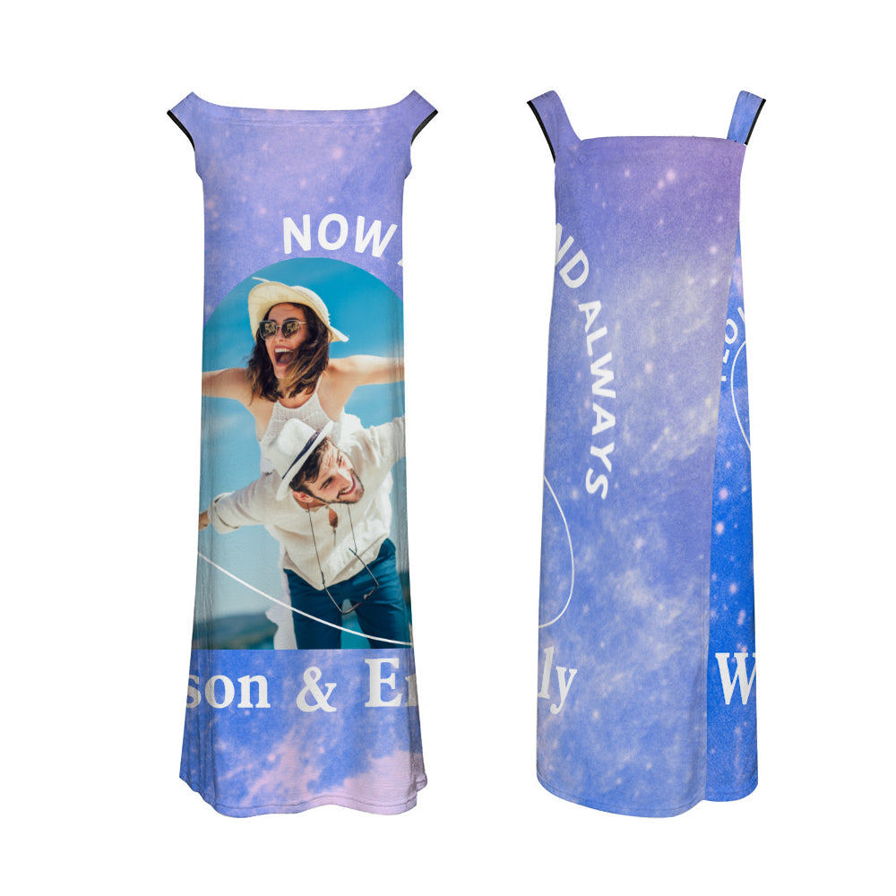 Starry Sky - Personalized Couple Bath Towel Dress