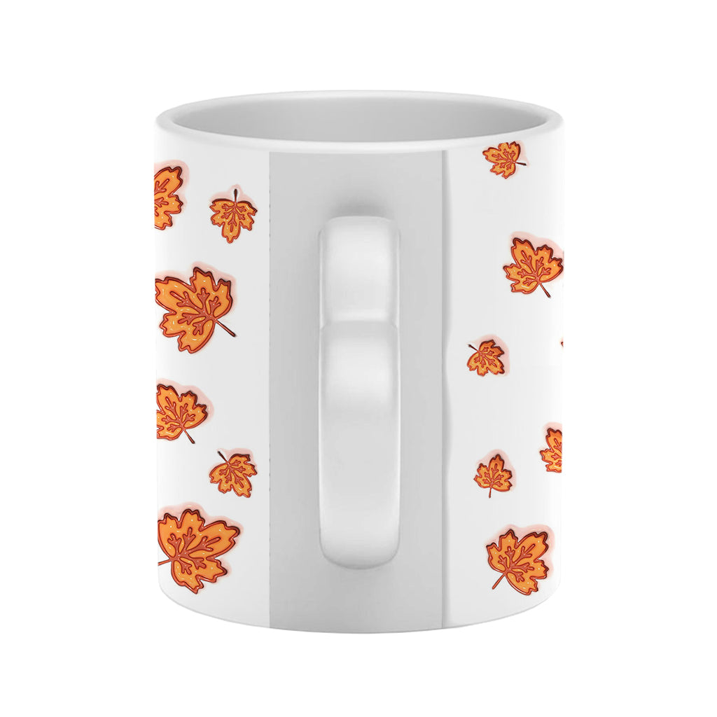Grandma Fall - Personalized Grandma Heart Handle Mug
