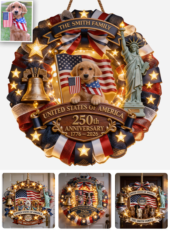 Generations of Freedom - Personalized Dog LED Light Acrylic Sign
