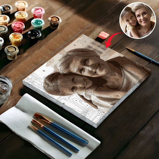 Custom Photo - Personalized Family Paint By Numbers Kit