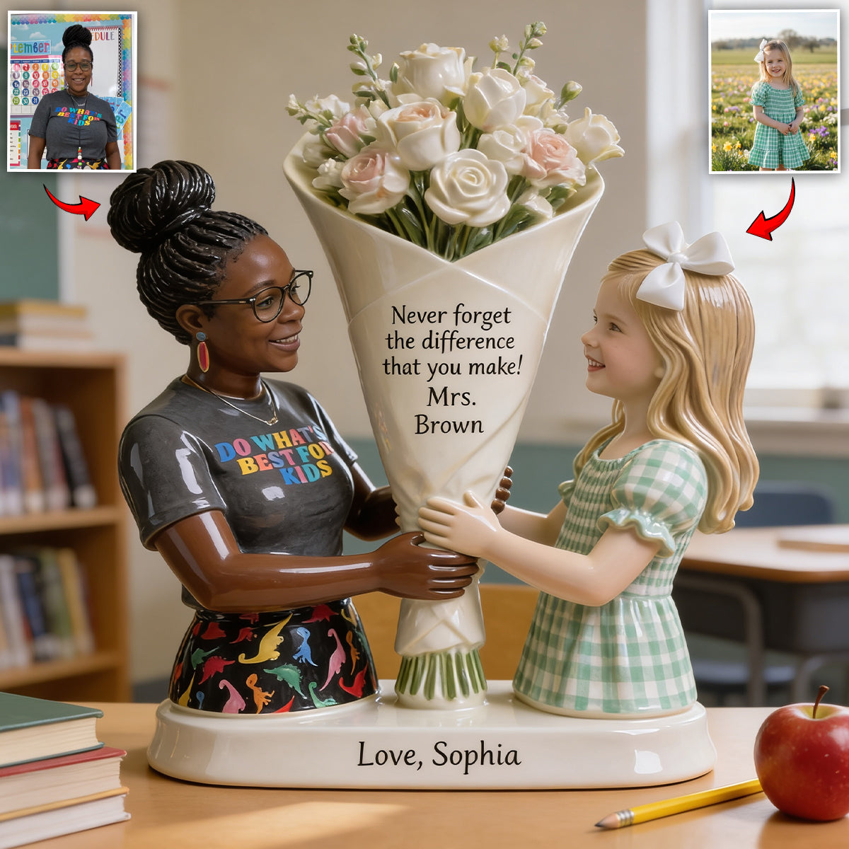 Custom Any Photo - Personalized Teacher Custom Shaped Acrylic Plaque