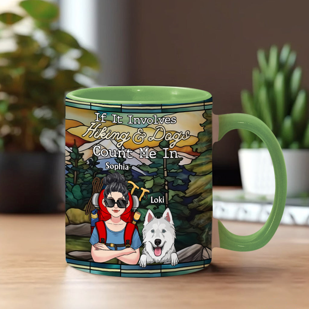 And She Lived Happily Ever After - Personalized Hiking Accent Mug
