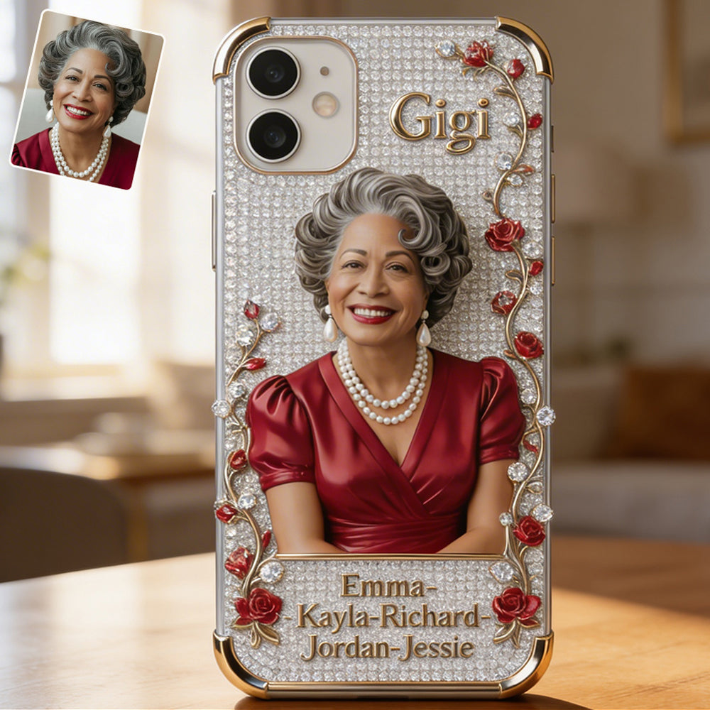 Forever Loved Grandma Diamond - Perfect Mother's Day Gift - Personalized Grandma Full Print Phone Case