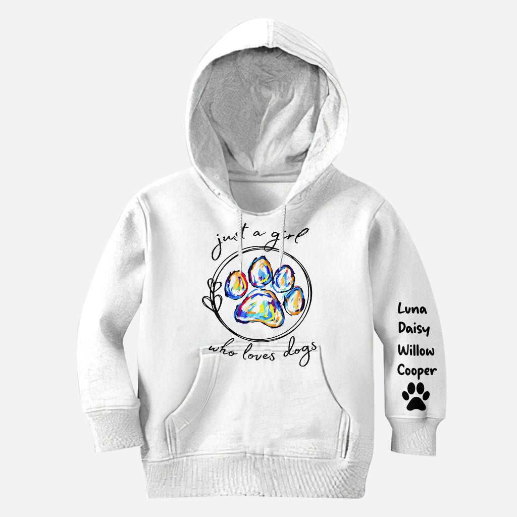 Just A Girl Who Loves Dog - Personalized Dog All Over Shirt