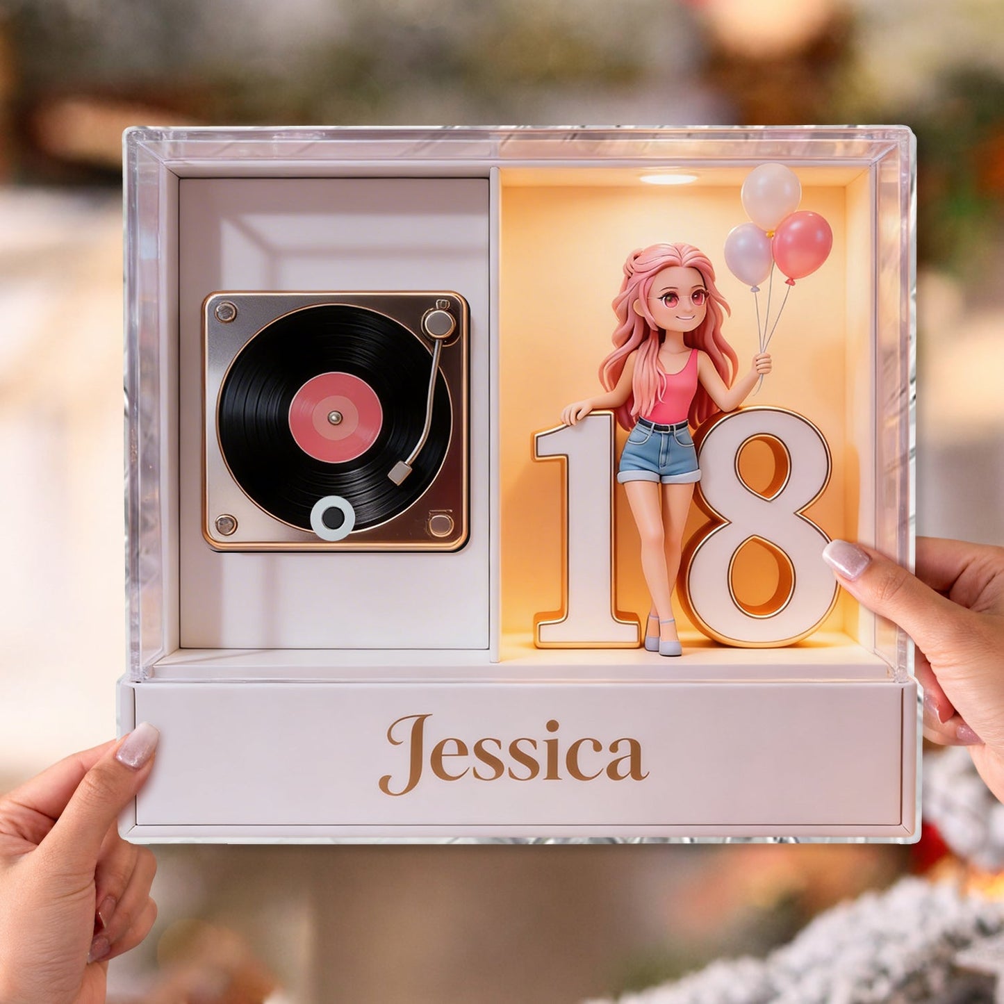 Create Birthday Song For Your Loved One - Personalized Birthday Custom Shape Music Magnet