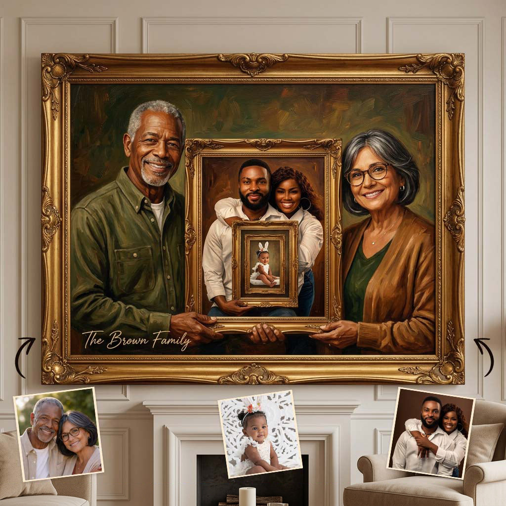 Family Generations - Personalized Family Canvas And Poster