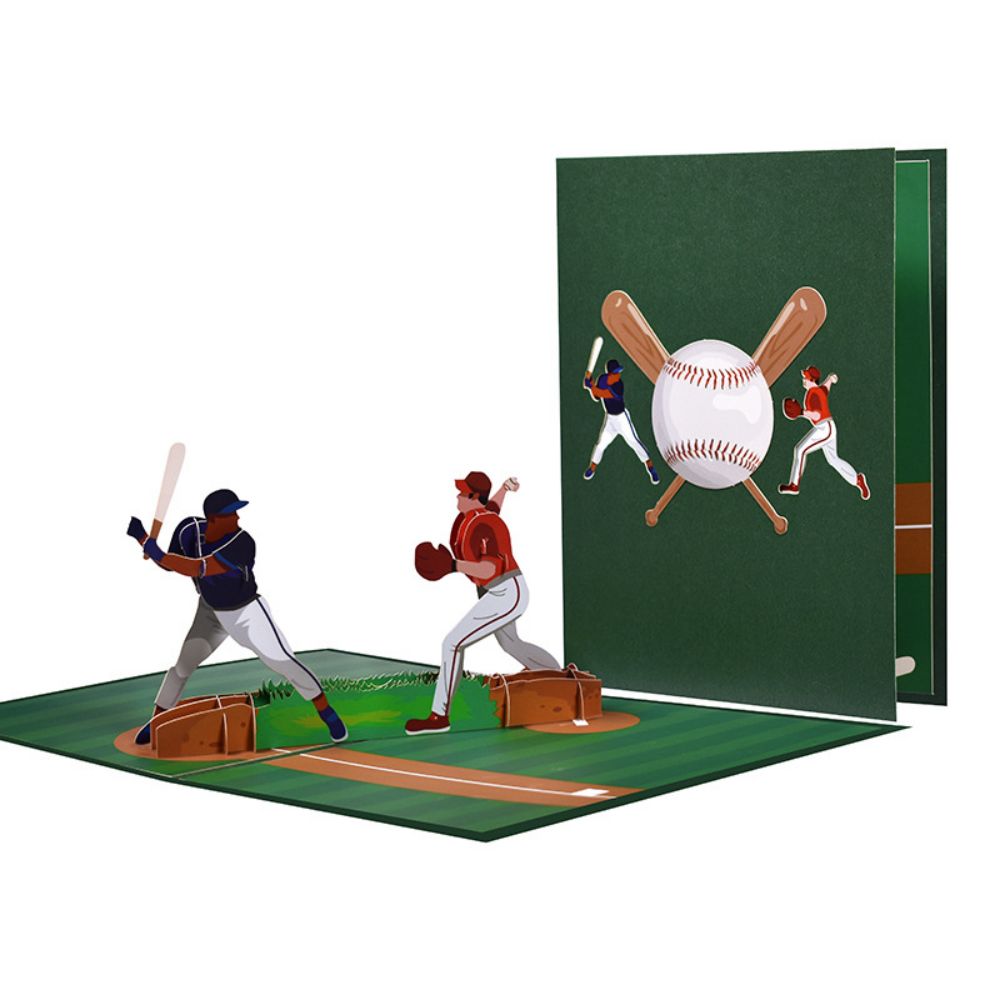 Baseball 3D Pop Up Card Baseball Game