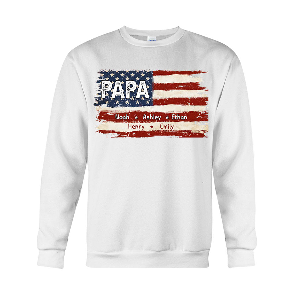 Dad's Life 4th Of July - Personalized Father T-shirt And Hoodie