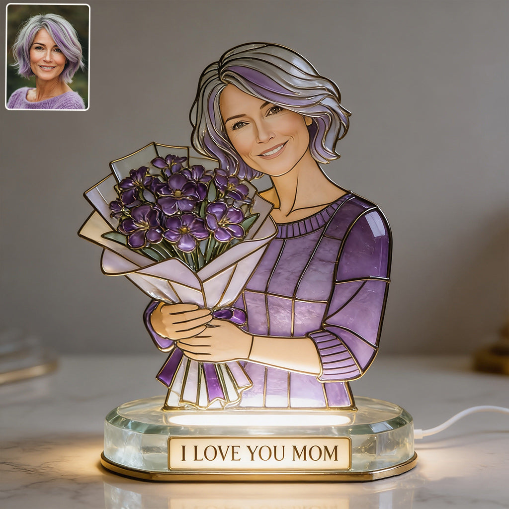 I Love You - Personalized Mother Acrylic LED Night Light