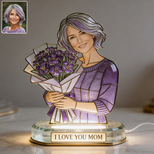 I Love You - Personalized Mother Acrylic LED Night Light