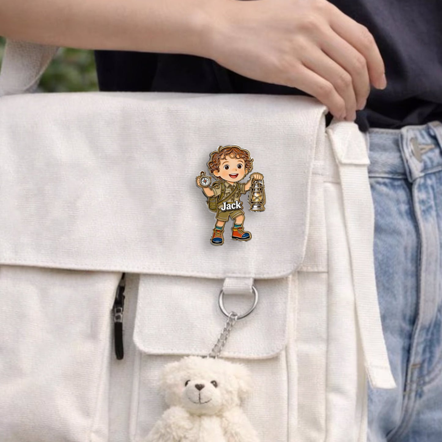 Happy Campers - Personalized Kid 3D Embossed Enamel Pin