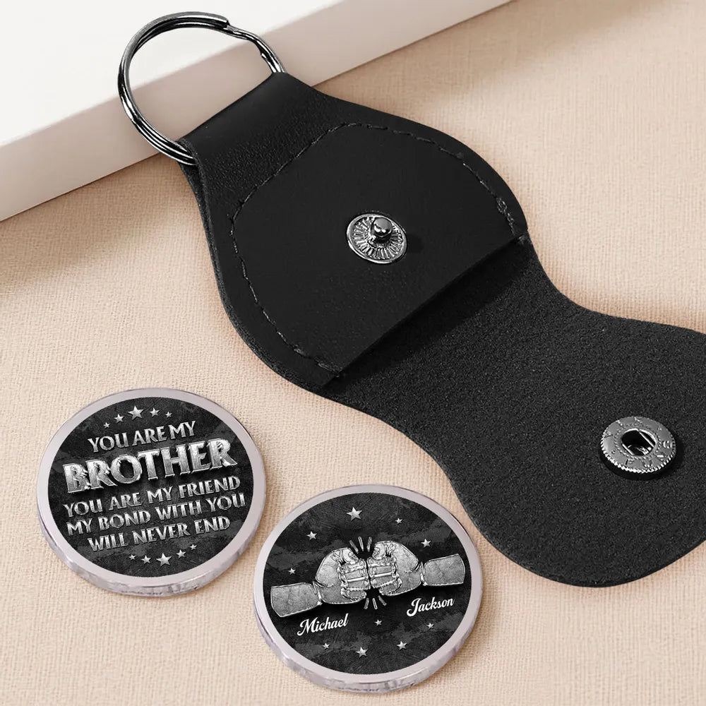 Personalized Pocket Hug for Brother, You Are My Brother You Are My Friend Keepsake, Unique Gift He'll Carry Daily
