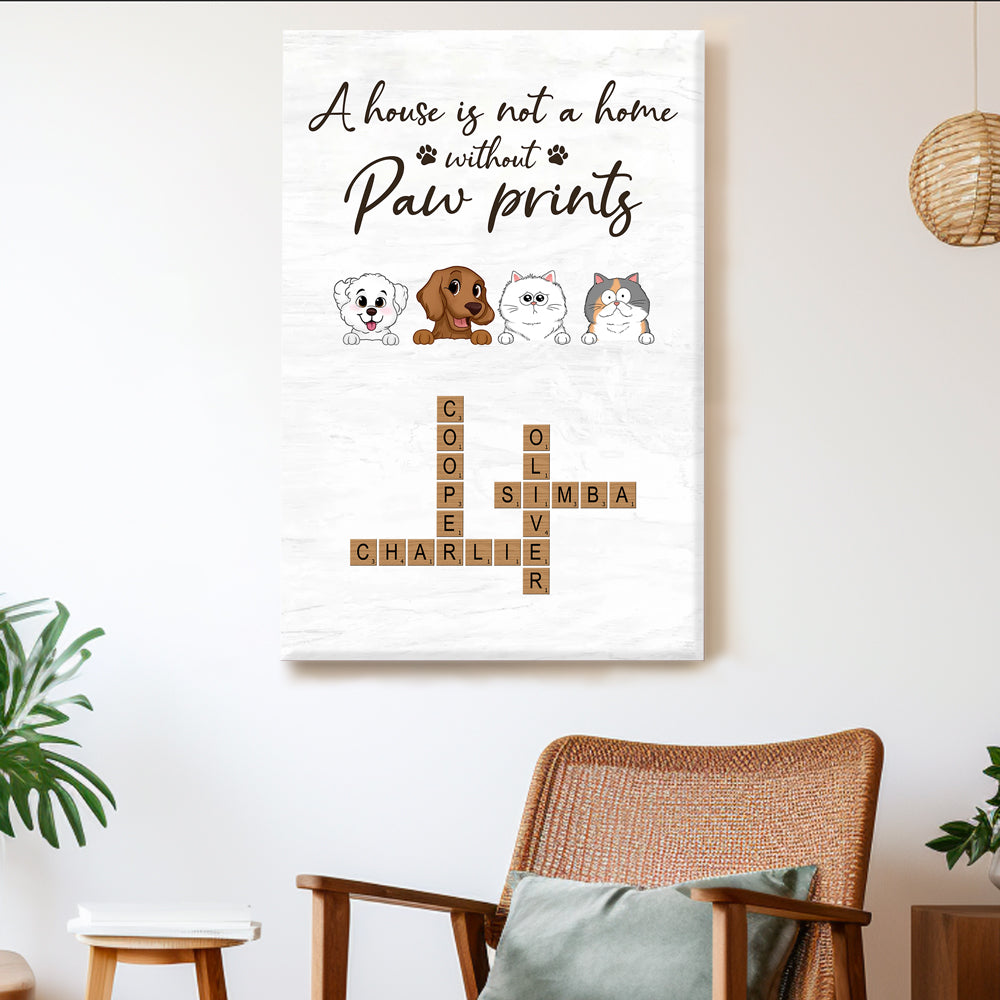 Personalized Pet Portrait Canvas/Poster - Ideal Gift for Pet Lovers