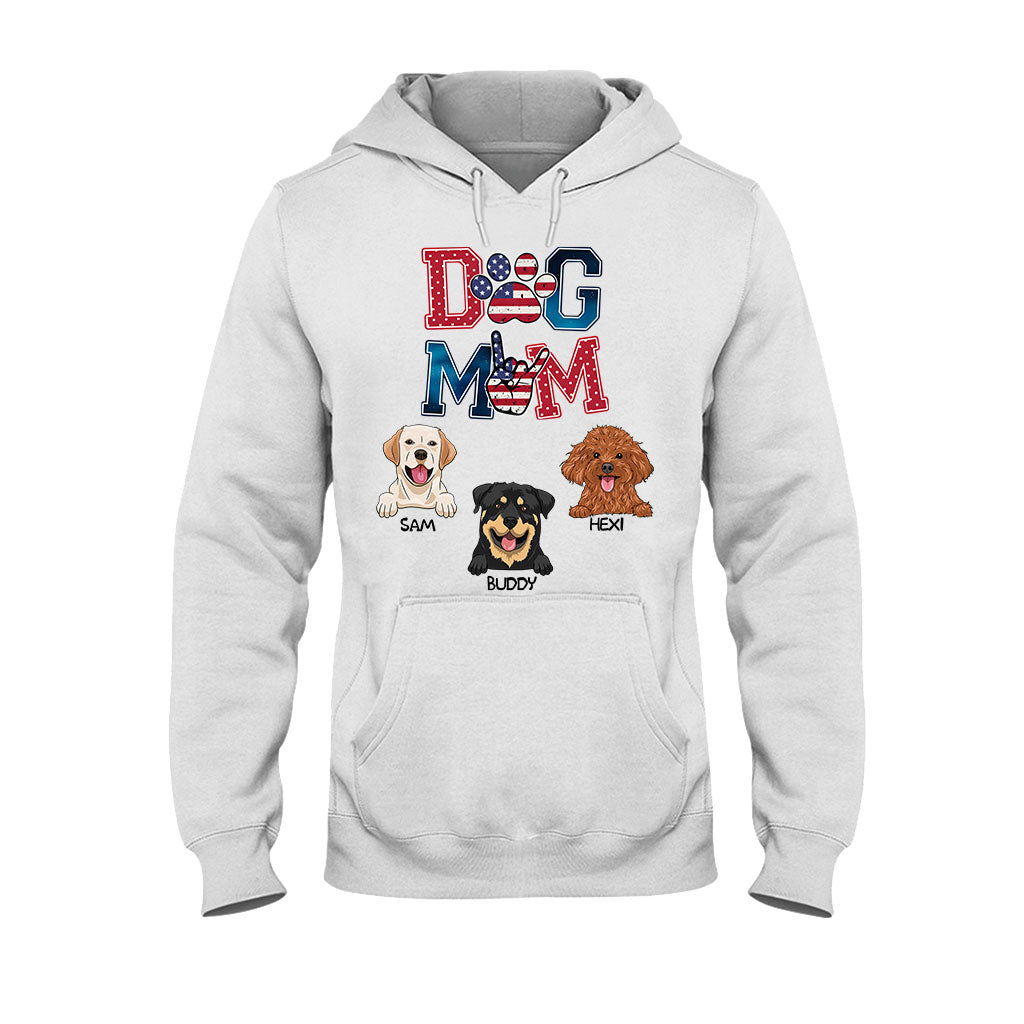 American Dog Mom - Personalized Dog T-shirt & Hoodie