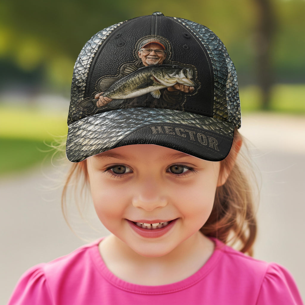 Custom Any Photo Love Fishing - Personalized Fishing Classic Cap