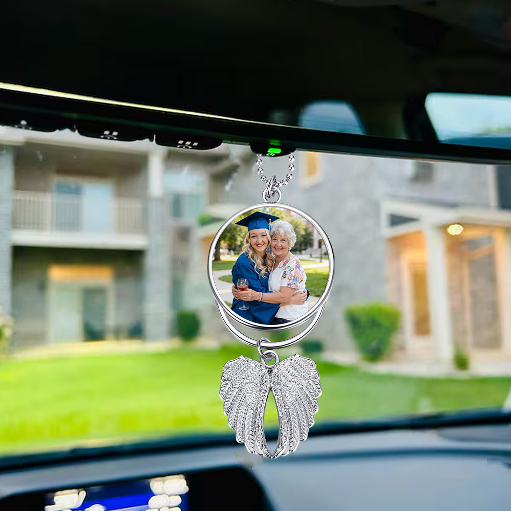 I'll Walk With You Today And Everyday - Personalized Graduation Wings Ornament