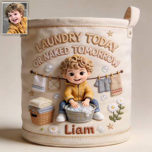 Laundry Today - Personalized Family Storage Basket