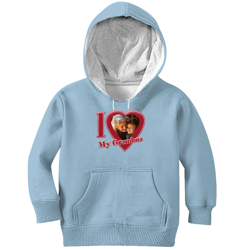 I Love My Grandma/ Nana/ Mommy.... - Personalized Grandma T-shirt And Hoodie
