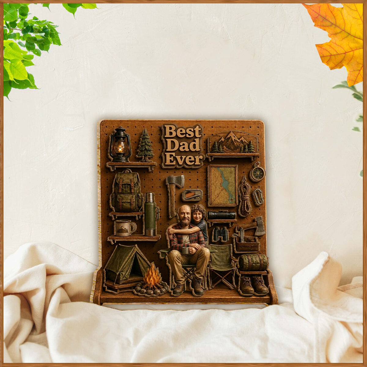 Camping Lovers Gift - Personalized Camping 2 Layered Wood Sign / Wood Plaque