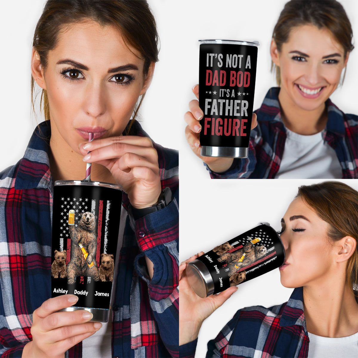 It's Not A Dad Bob - Personalized Father Tumbler