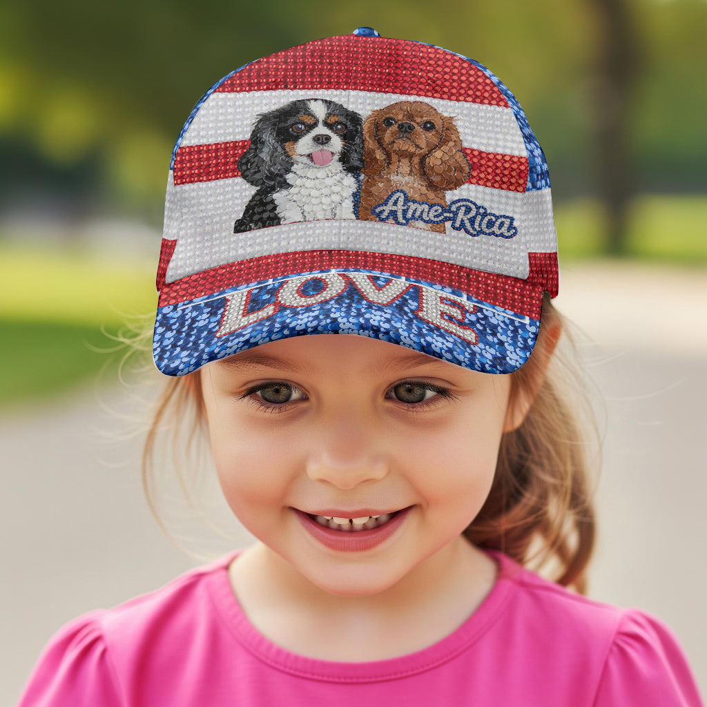 I Love My Dogs - Personalized Dog Classic Cap