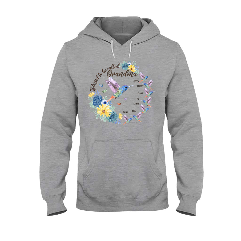 Blessed To Be Called Grandma Nana Gigi - Personalized Grandma T-shirt And Hoodie