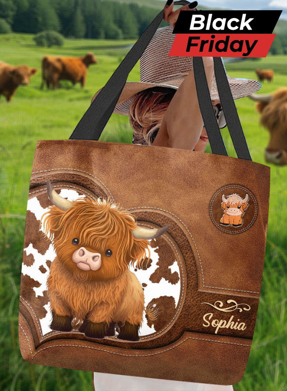 Just A Girl Who Loves Highland Cows - Personalized Tote Bag