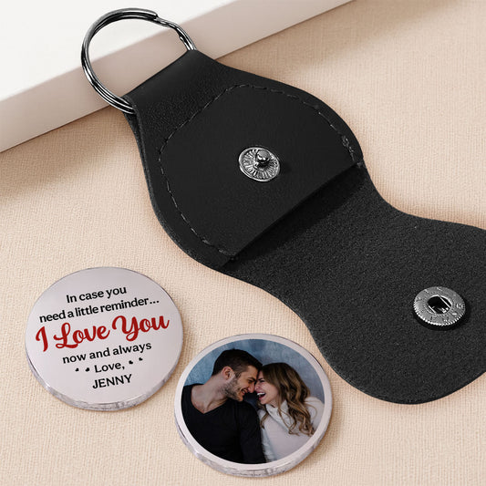 Personalized Pocket Hug with Photo and I Love You Reminder - Easy Everyday Keepsake, Unique Romantic Gift