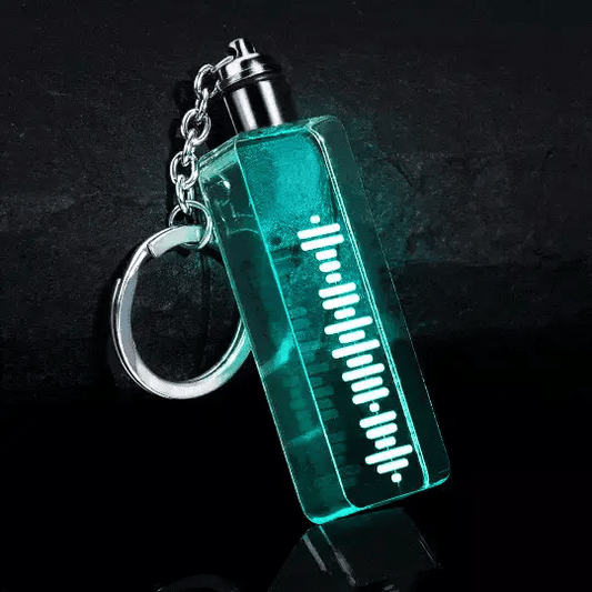 Music Code Led Transparent Bar - Personalized Music Code Led Bar Keychain