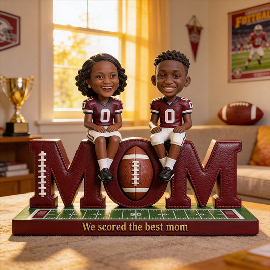 Football Mom Gift Idea - Personalized Football Custom Shaped Acrylic Plaque