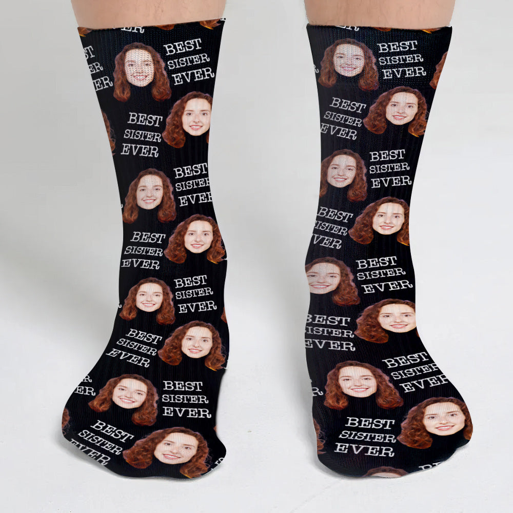 Custom Face - Personalized Sibling Socks